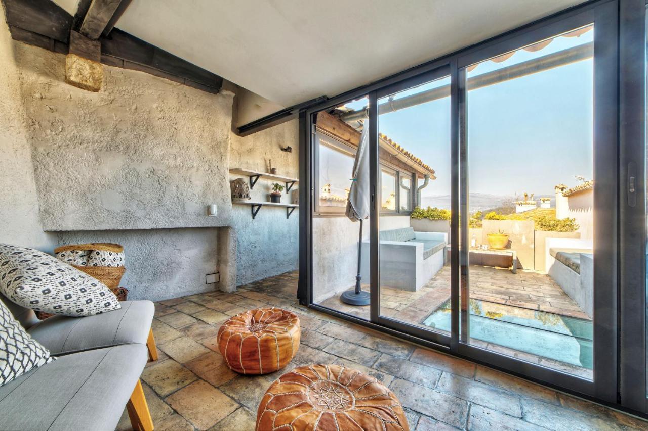 Townhouse Mougins In The Old Village, Fantastic View, Sea And Mountains Kültér fotó
